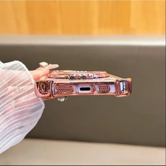 For iPhone Four Corners Airbag Drop Protection Magnetic Stand Case