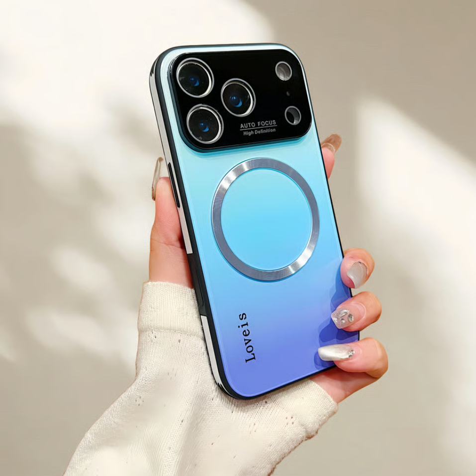 iPhone 17 ProMax Gradient Glass-Gloss MagSafe Case